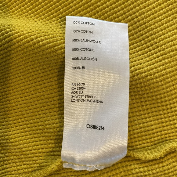 ANTHROPOLOGIE Maeve Mustard Yellow Tiered Long Sleeve Ribbed Top // M‎ - Picture 13 of 13